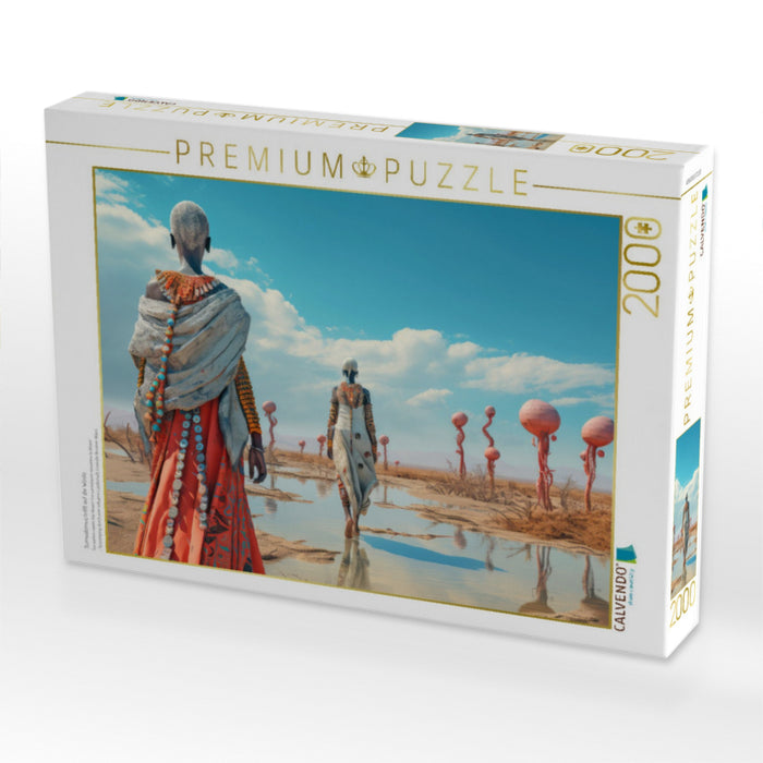 Surrealismus trifft auf die Wüste - CALVENDO Foto-Puzzle'