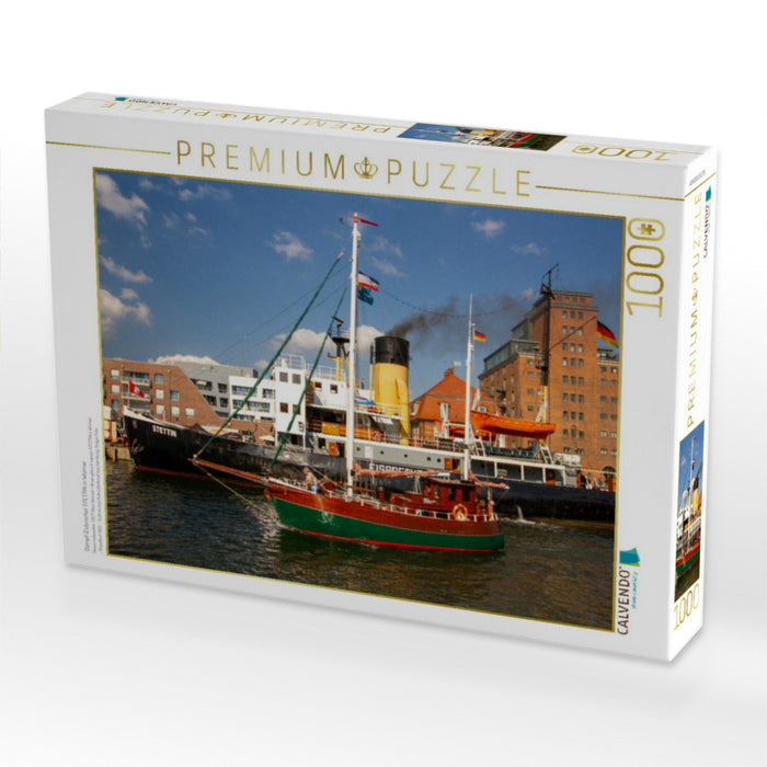 Dampf-Eisbrecher STETTIN in Wismar - CALVENDO Foto-Puzzle'