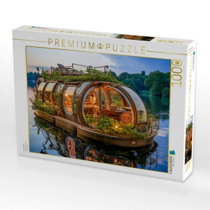 Hausboote - CALVENDO Foto-Puzzle'