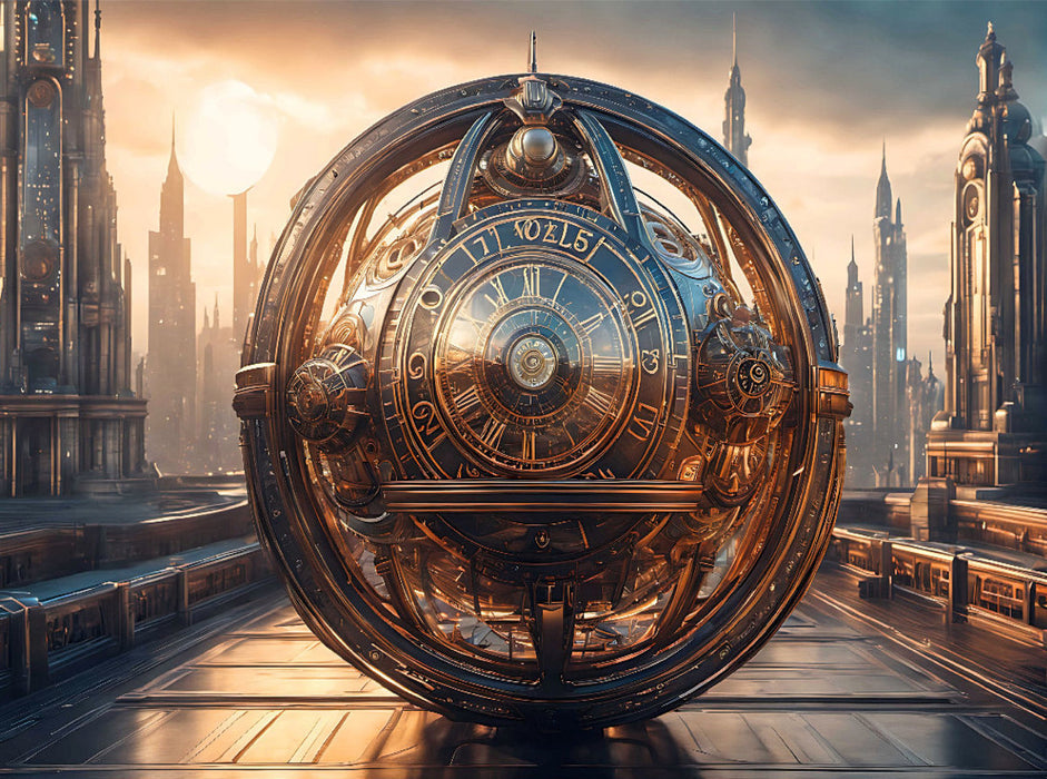 Futuristische Zeitmaschine - CALVENDO Foto-Puzzle'