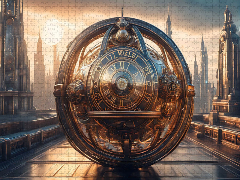 Futuristische Zeitmaschine - CALVENDO Foto-Puzzle'