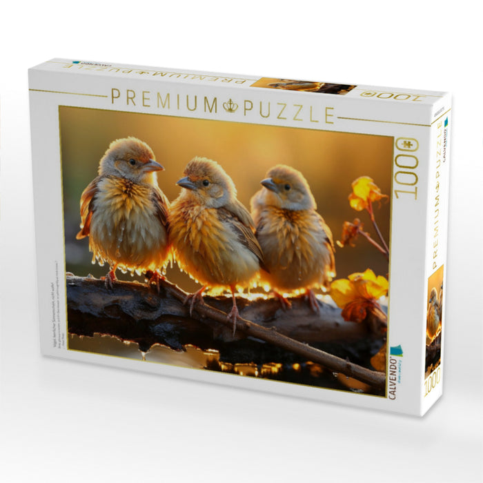 Vögel, herrlicher Sonnenschein, nicht wahr! - CALVENDO Foto-Puzzle'