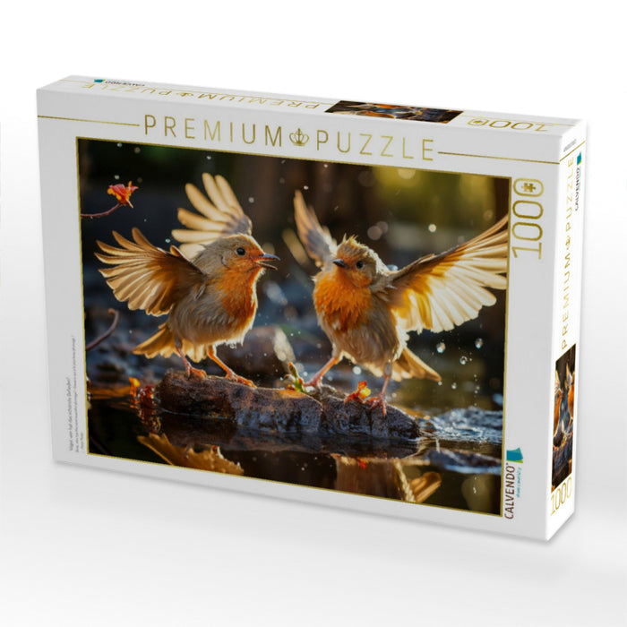 Vögel, wer hat das schönste Gefieder? - CALVENDO Foto-Puzzle'