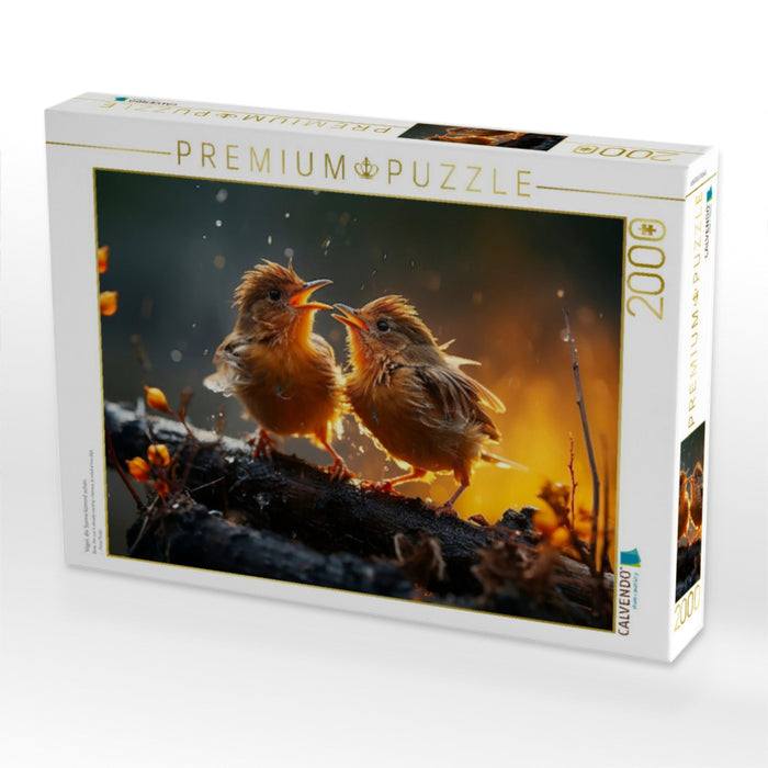 Vögel, die Sonne kommt schon - CALVENDO Foto-Puzzle'