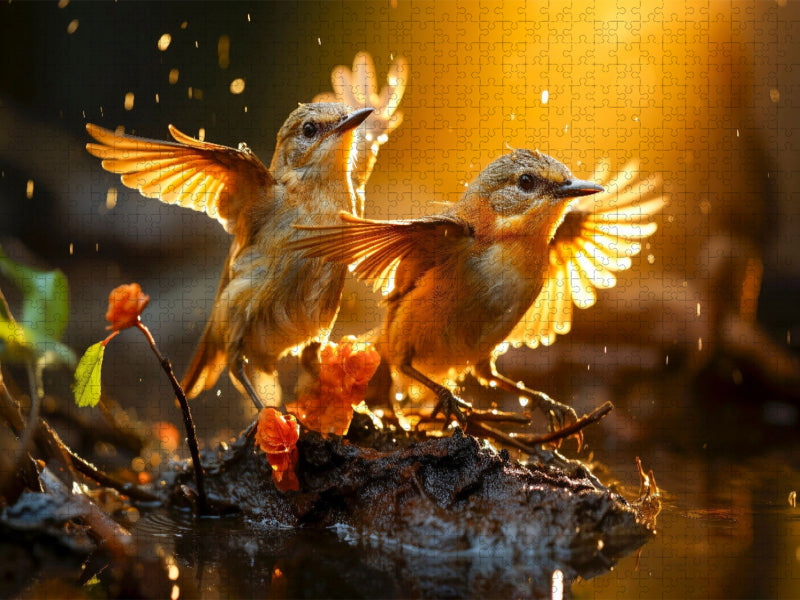 Vögel, Ich möchte dich erobern - CALVENDO Foto-Puzzle'
