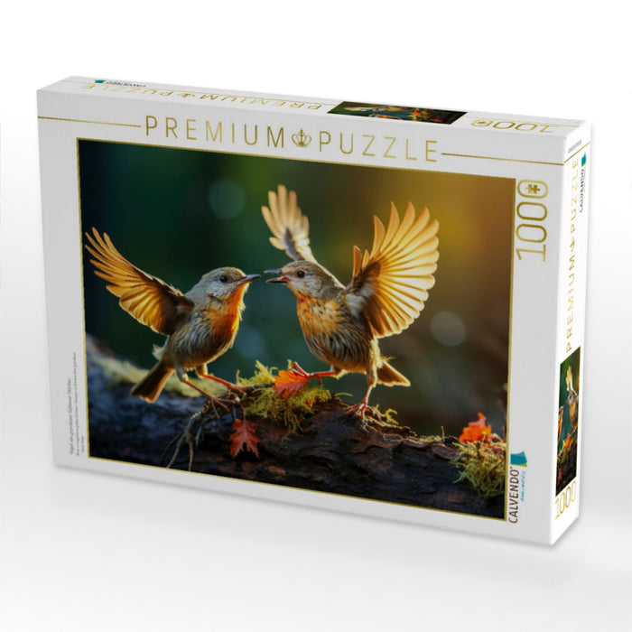 Vögel, ein grandioser Goldener Oktober - CALVENDO Foto-Puzzle'