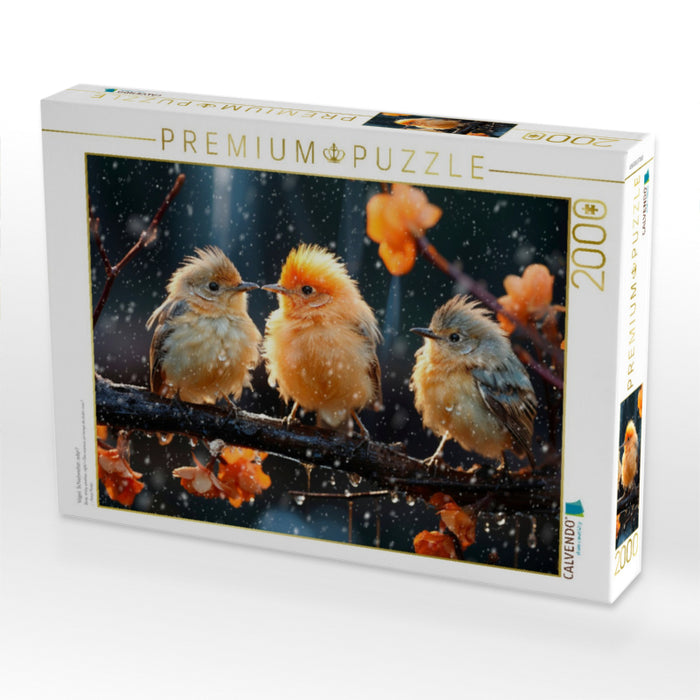 Vögel, Schietwetter, oder? - CALVENDO Foto-Puzzle'