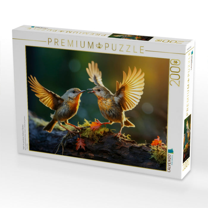 Vögel, ein grandioser Goldener Oktober - CALVENDO Foto-Puzzle'