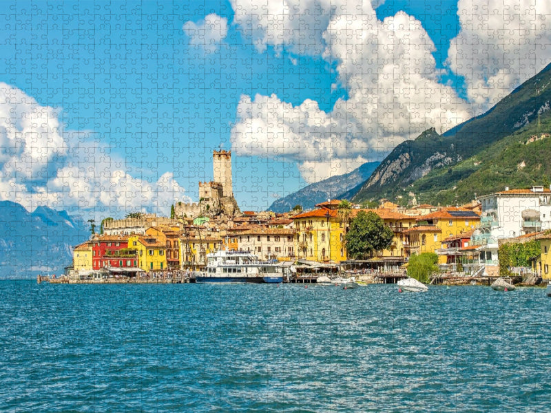 Aussicht auf Malcesine - CALVENDO Foto-Puzzle'
