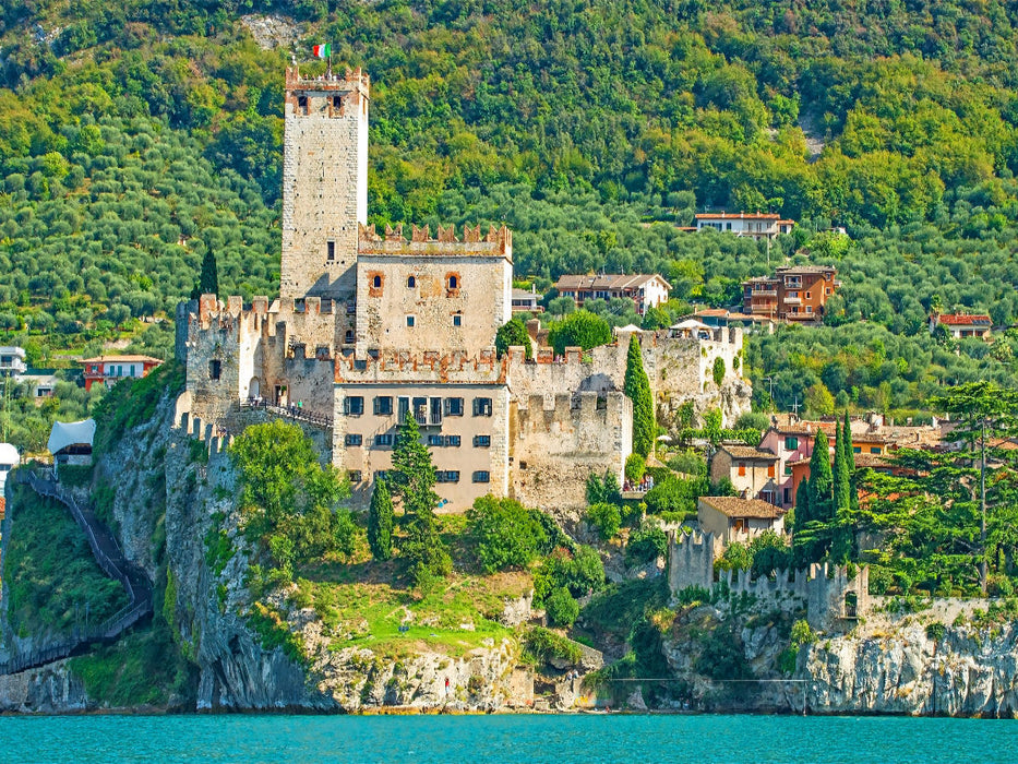 Aussicht auf das Castello Scaligero - CALVENDO Foto-Puzzle'