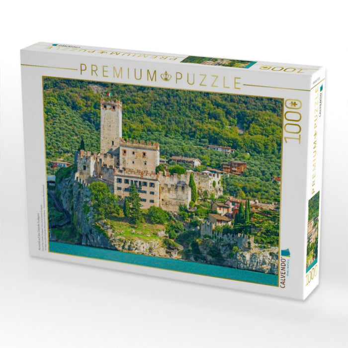 Aussicht auf das Castello Scaligero - CALVENDO Foto-Puzzle'