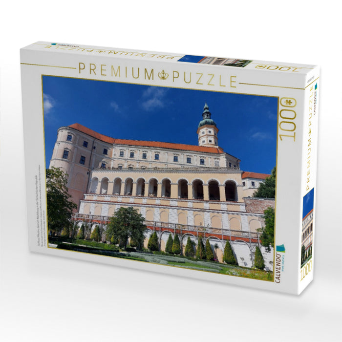 Schloss Mikulov, deutsch Nikolsburg in der Tschechischen Republik - CALVENDO Foto-Puzzle'