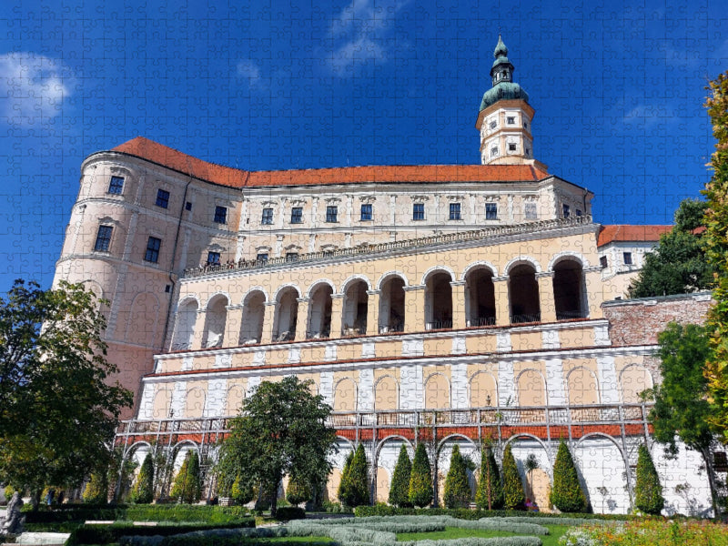 Schloss Mikulov, deutsch Nikolsburg in der Tschechischen Republik - CALVENDO Foto-Puzzle'