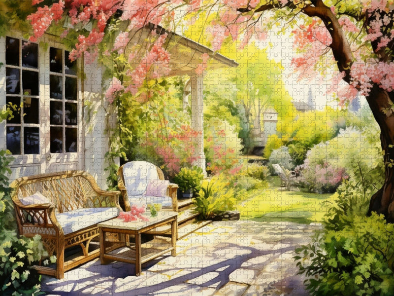 Ein Motiv aus dem Kalender "Lauschige Gartenecken" - CALVENDO Foto-Puzzle'