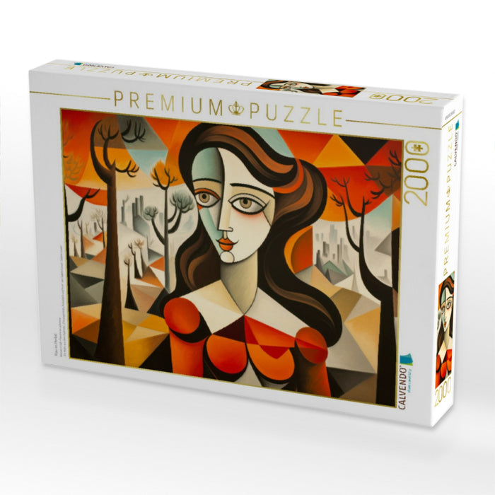 Frau im Herbst - CALVENDO Foto-Puzzle'