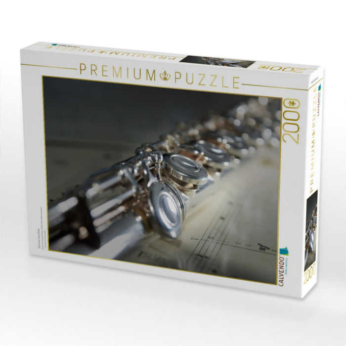 Teil einer Querflöte - CALVENDO Foto-Puzzle'