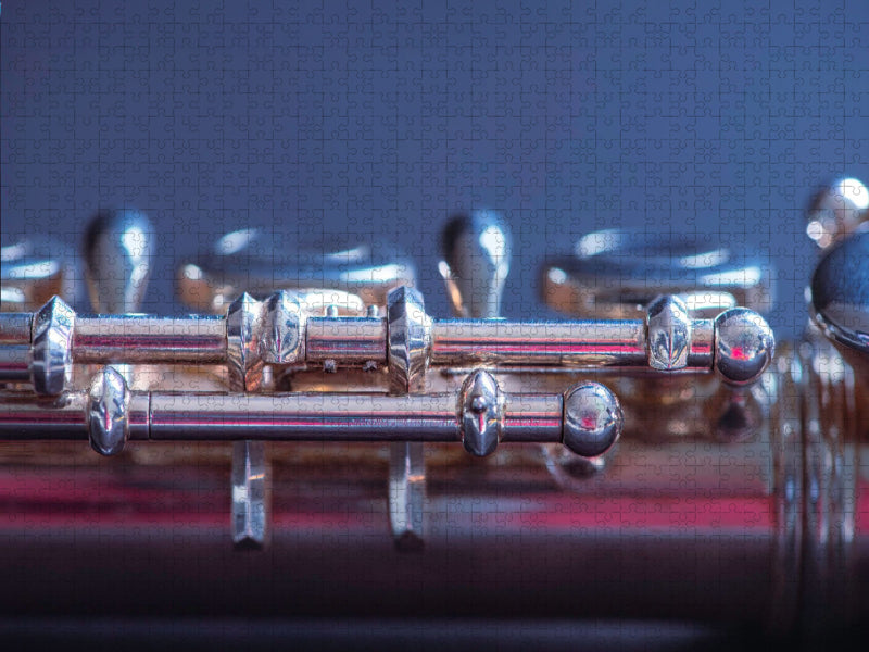 Klappe einer Querflöte - CALVENDO Foto-Puzzle'