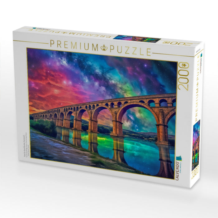 Pont Du Gard Brücke, Frankreich - CALVENDO Foto-Puzzle'