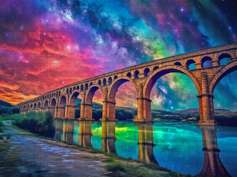Pont Du Gard Brücke, Frankreich - CALVENDO Foto-Puzzle'