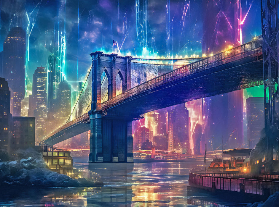 Brooklyn Bridge, New York City - CALVENDO Foto-Puzzle'