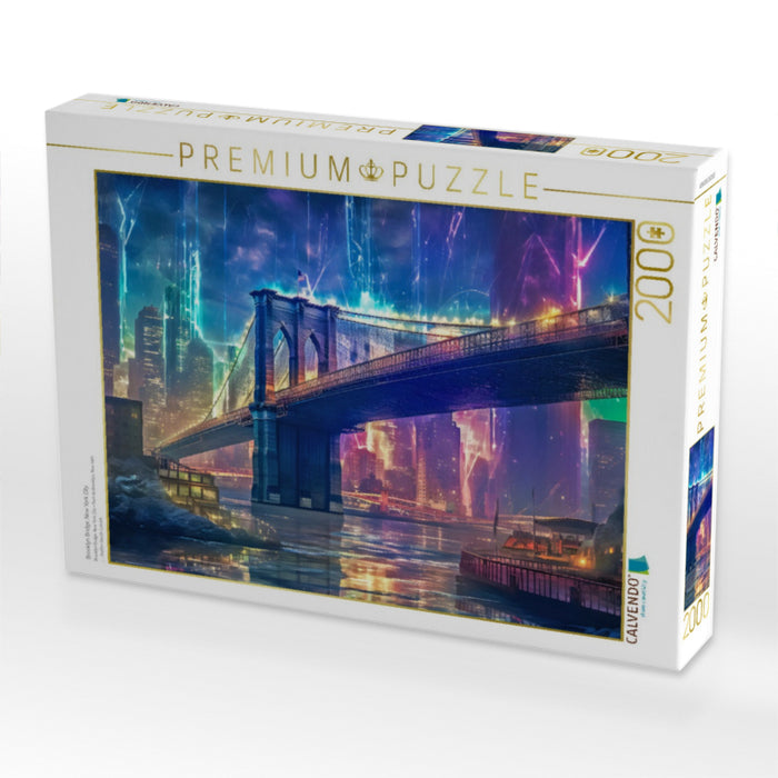 Brooklyn Bridge, New York City - CALVENDO Foto-Puzzle'