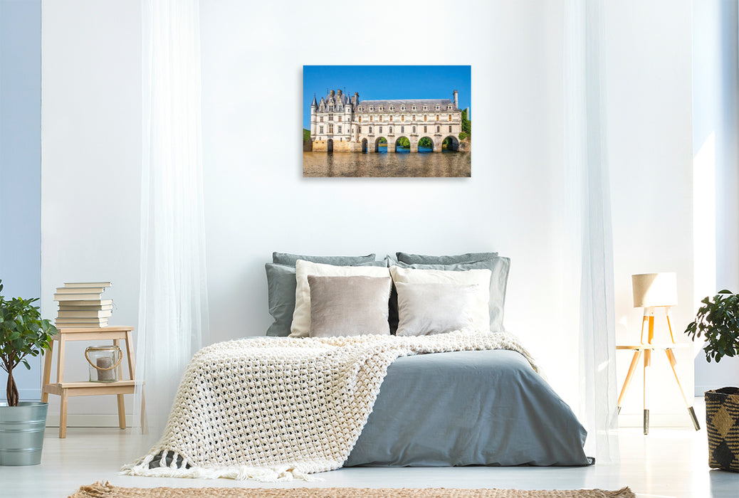 Premium Textil-Leinwand Schloss Chenonceau