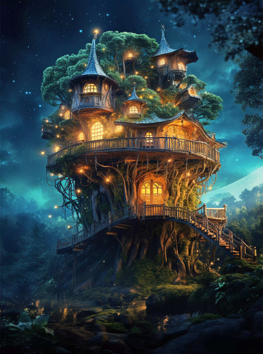 Baumhaus - CALVENDO Foto-Puzzle'