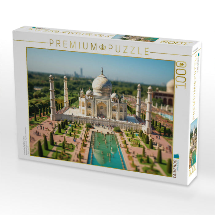Erinnert an Taj Mahal Indien - CALVENDO Foto-Puzzle'