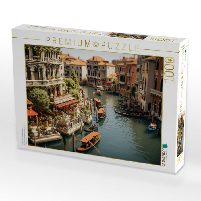 Erinnert an Venedig Italien - CALVENDO Foto-Puzzle'