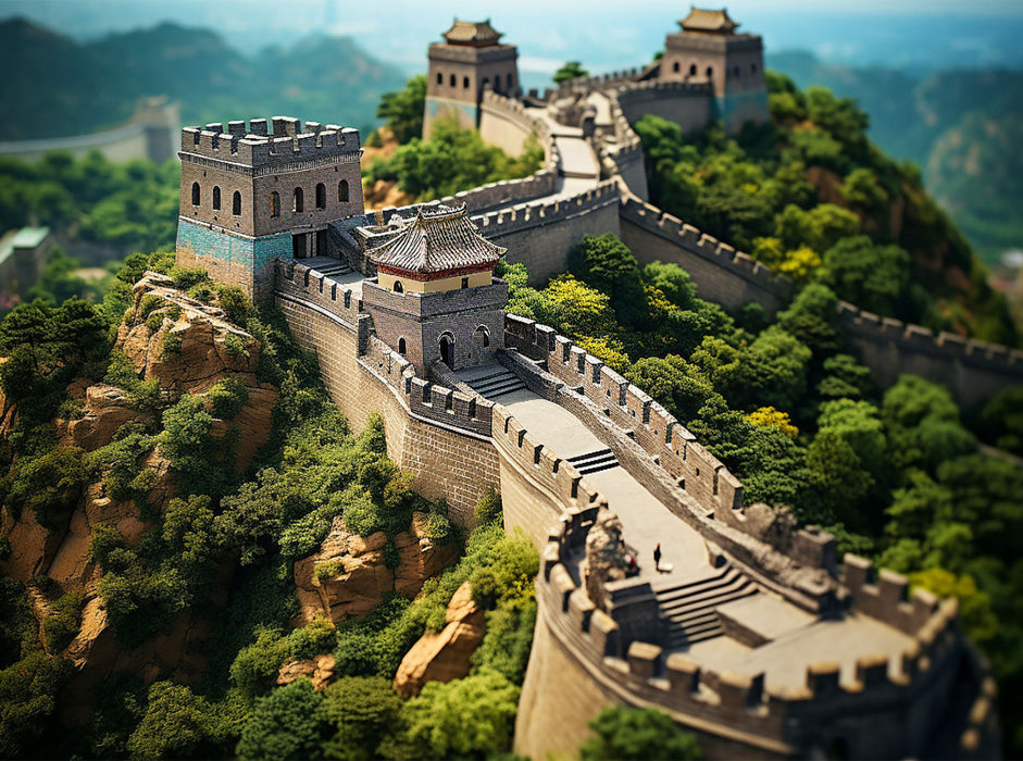 Erinnert an die chinesische Mauer - CALVENDO Foto-Puzzle'