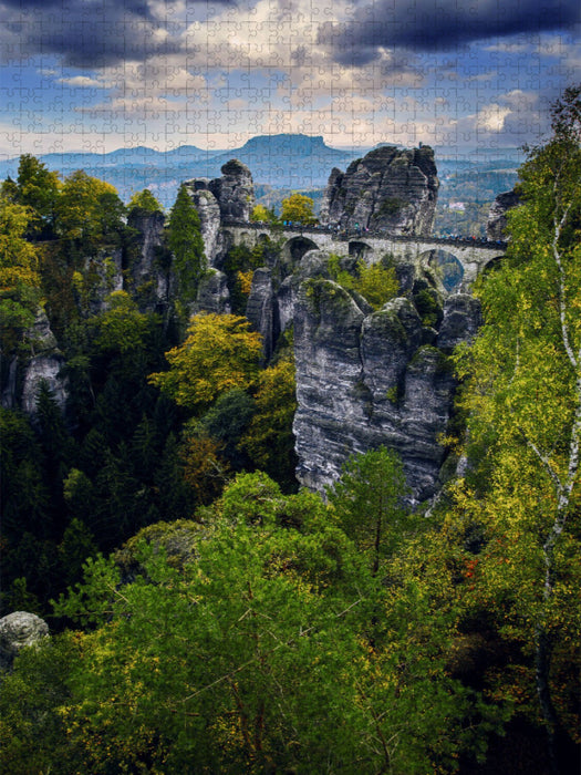 Basteibrücke - CALVENDO Foto-Puzzle'