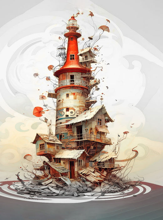 Mystisches Leuchtfeuer - CALVENDO Foto-Puzzle'
