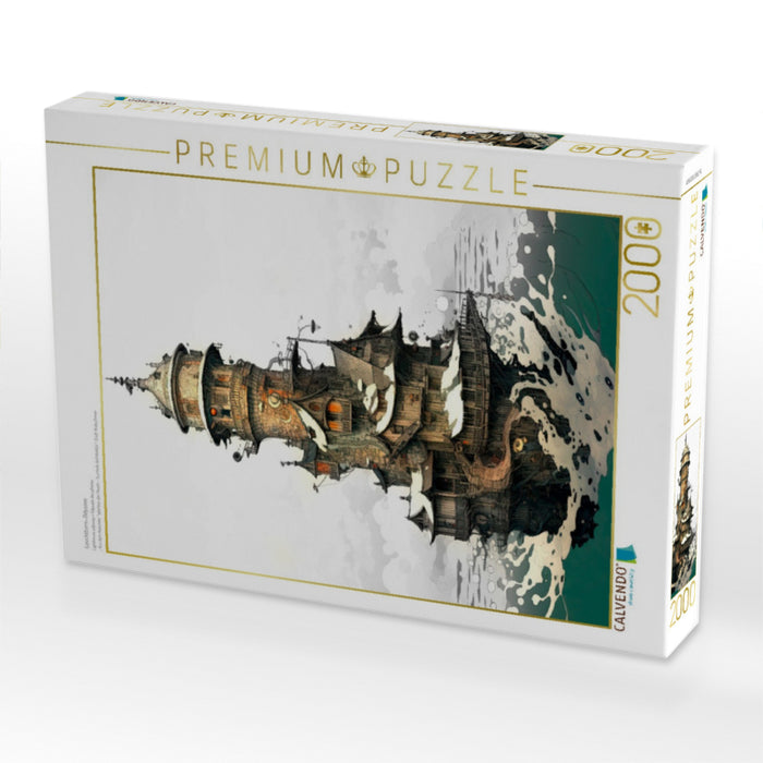 Leuchtturm-Odyssee - CALVENDO Foto-Puzzle'
