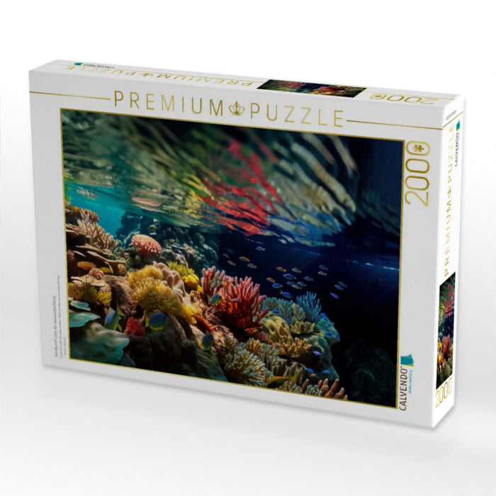 Korallenriff unter der Wasseroberfläche - CALVENDO Foto-Puzzle'