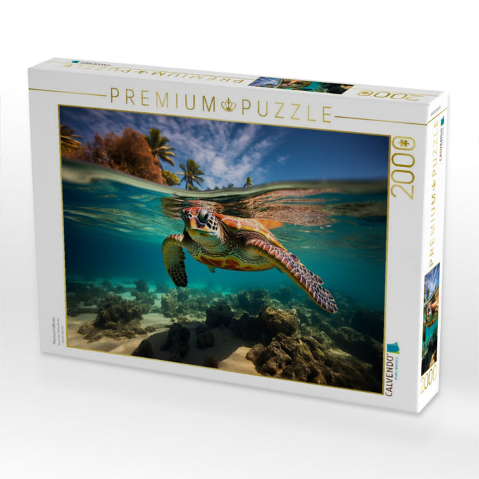 Meeresschildkröte - CALVENDO Foto-Puzzle'