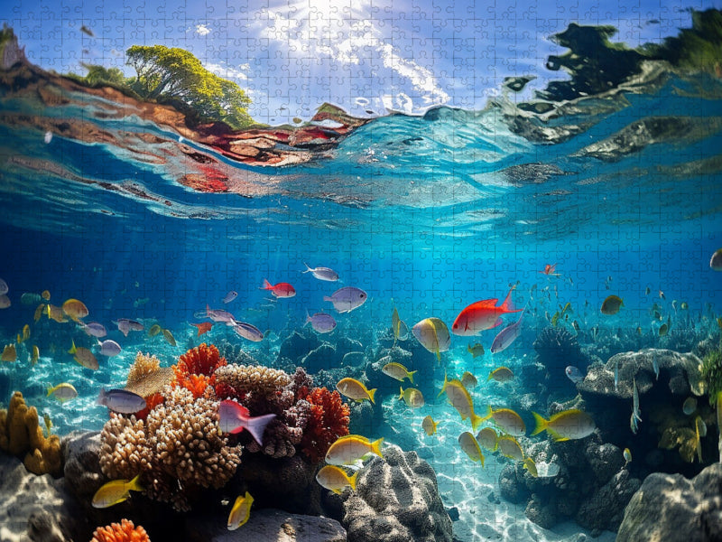 Bunte tropische Fische und Korallen - CALVENDO Foto-Puzzle'
