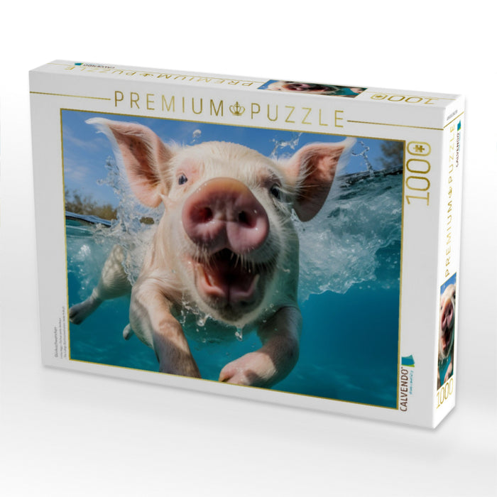 Glücksschweinchen - CALVENDO Foto-Puzzle'