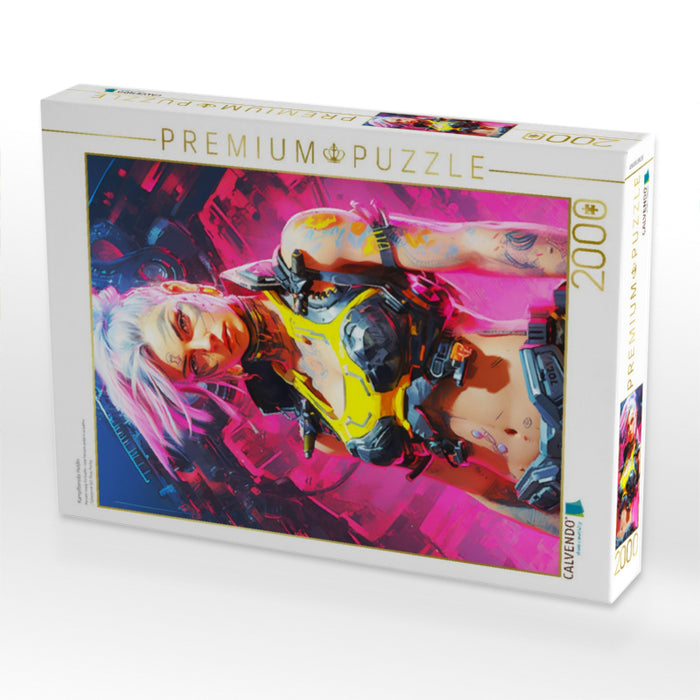 Kampfbereite Heldin - CALVENDO Foto-Puzzle'