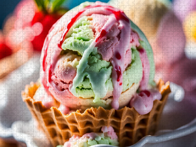 Eiscreme - Verlockende Versuchung - CALVENDO Foto-Puzzle'