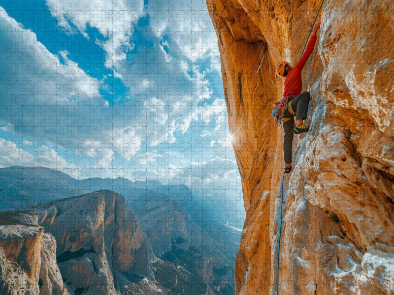 Felsenfest: Leidenschaft im Aufstieg - Freeclimbing - CALVENDO Foto-Puzzle'