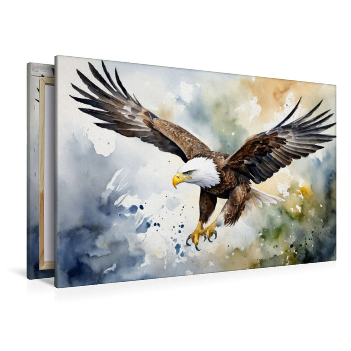 Premium Textil-Leinwand Majestätischer Weißkopfseeadler