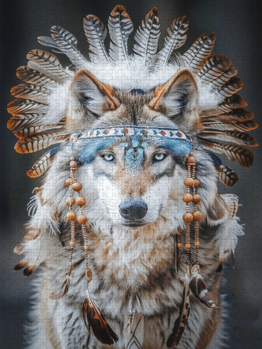 Der schlaue Wolf - CALVENDO Foto-Puzzle'