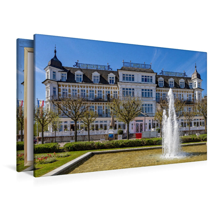 Premium Textil-Leinwand Das Hotel Ahlbecker Hof