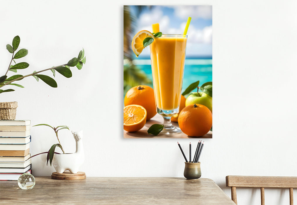 Premium Textil-Leinwand SUMMERTIME SMOOTHIE