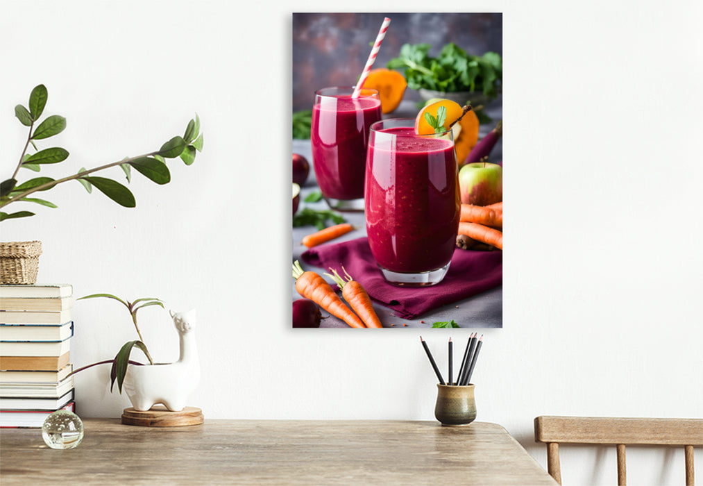 Premium Textil-Leinwand DETOX SMOOTHIE