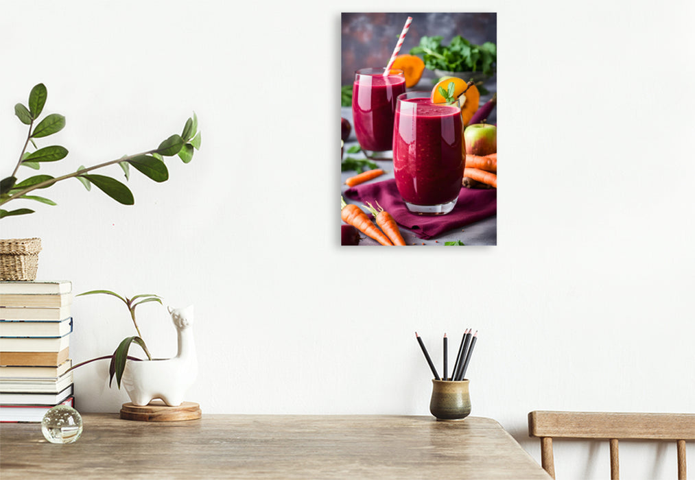 Premium Textil-Leinwand DETOX SMOOTHIE