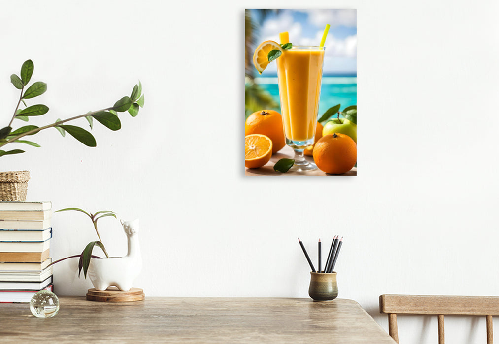 Premium Textil-Leinwand SUMMERTIME SMOOTHIE