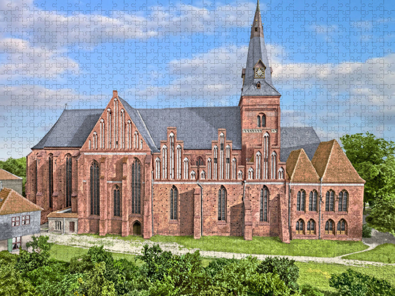 Salzwedel – Katharinenkirche von Norden aus um 1907 - CALVENDO Foto-Puzzle'