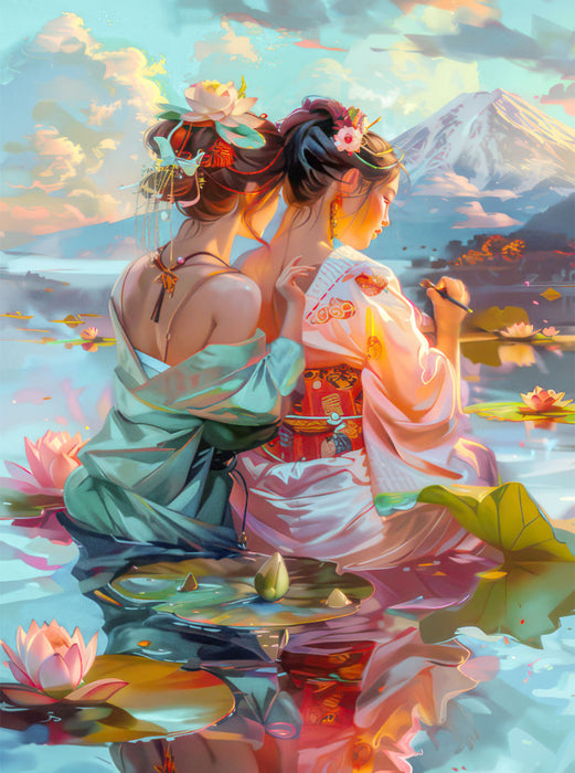 Von Asien inspirierter Animé - CALVENDO Foto-Puzzle'