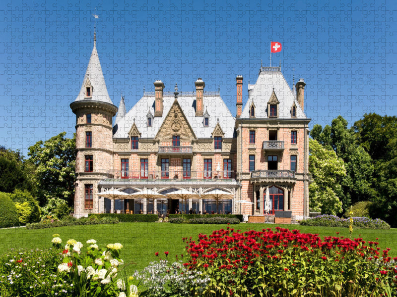 Schloss Schadau in Thun (Kanton Bern, Schweiz) - CALVENDO Foto-Puzzle'